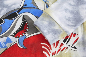 LOLPIP Hosszú Pamut Fiú Pizsama Szett 5 Éveseknek 2db (Cápás És Dinós) - BShopy