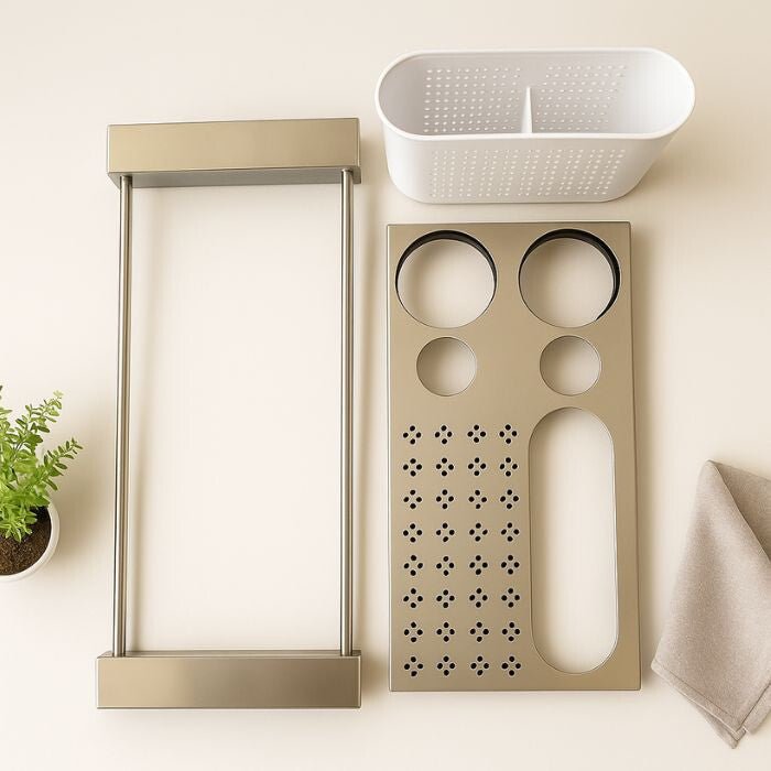 Mosogatótálca Fölé Helyezhető Állítható Csepegtető Állvány – Rozsdamentes Acél Edényszárító - BShopy