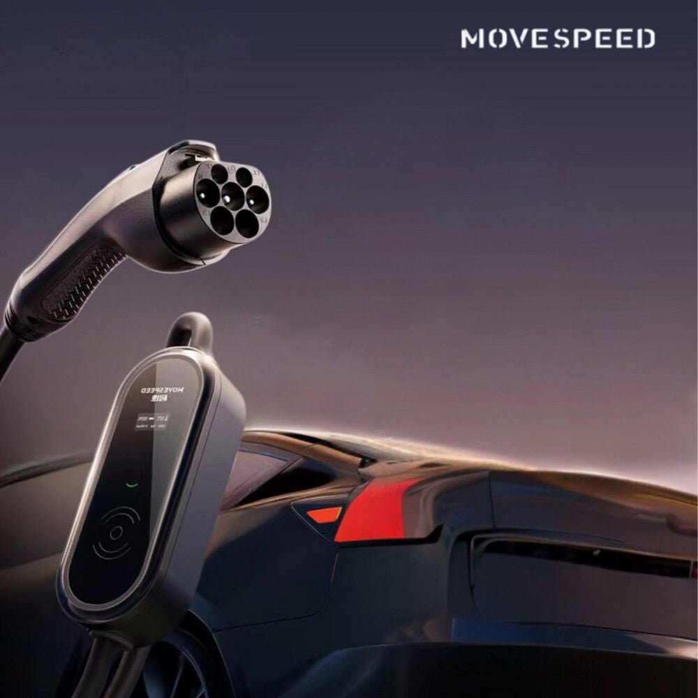 Movespeed Vízálló Okos EV Töltő - 3500 W, Kompatibilis EV/PHEV, Kültéri - BShopy
