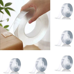 NanoGrip Kétoldalú Átlátszó Ragasztószalag – 5 db, 3 m - es - BShopy