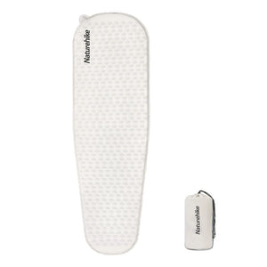 Naturehike Könnyen Felfújható Kempingmatrac – 3,5 cm Vastag, Ultrakönnyű (490 g), Múmia Forma, Szürkéskék - BShopy