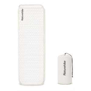 Naturehike Könnyen Felfújható Kempingmatrac – 3,5 cm Vastag, Ultrakönnyű (490 g), Téglalap Forma, Világosszürke - BShopy