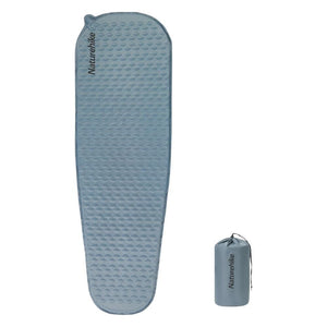 Naturehike Könnyen Felfújható Kempingmatrac – 3,5 cm Vastag, Ultrakönnyű (490 g), Múmia Forma, Szürkéskék - BShopy