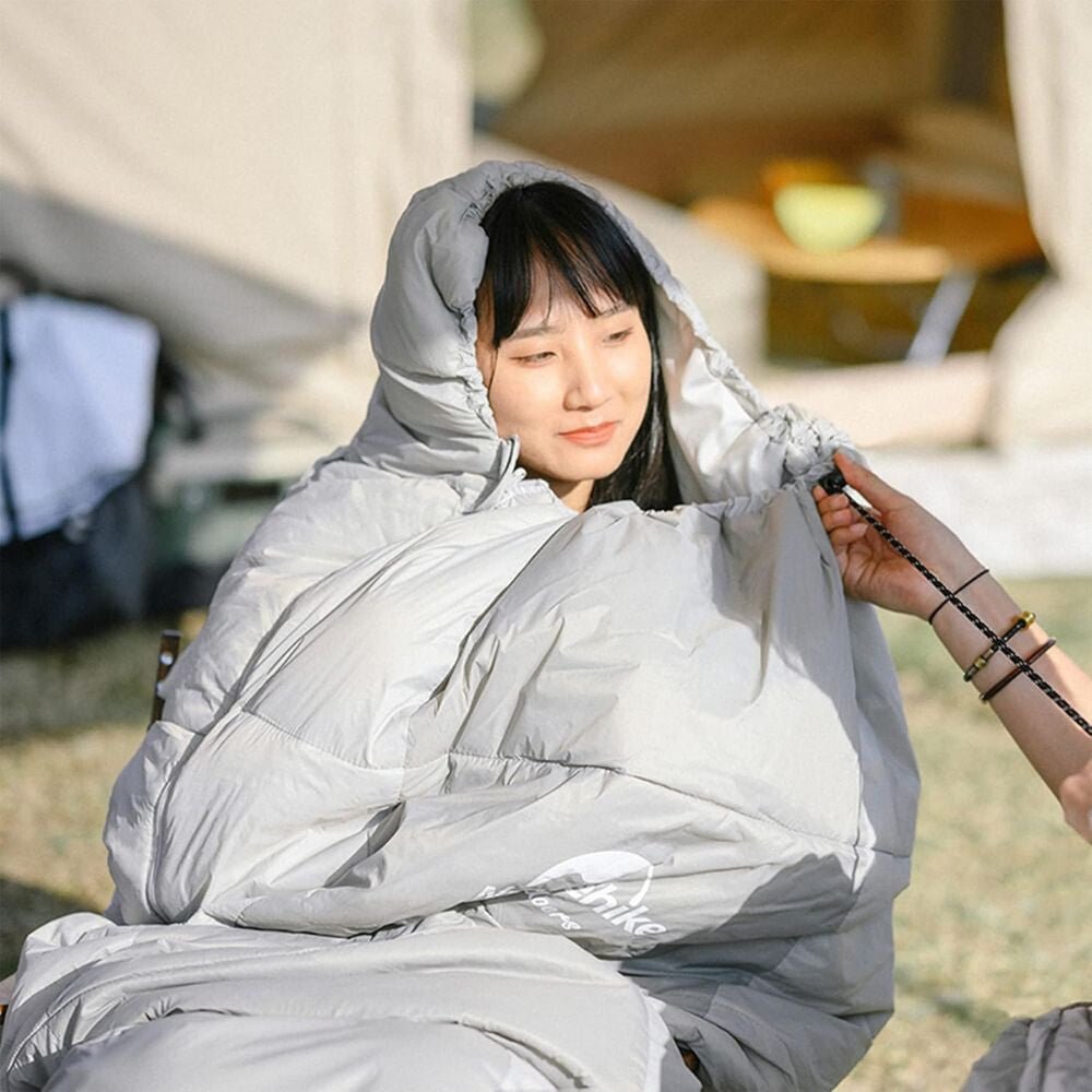 Naturehike Ultrakönnyű Nyári Hálózsák Párnatartó Zsebbel – Összekapcsolható (820 g), Szürke - BShopy