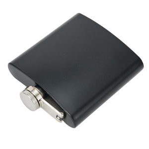 OEM Rozsdamentes Acél Laposüveg – 250 ml, Fekete - BShopy