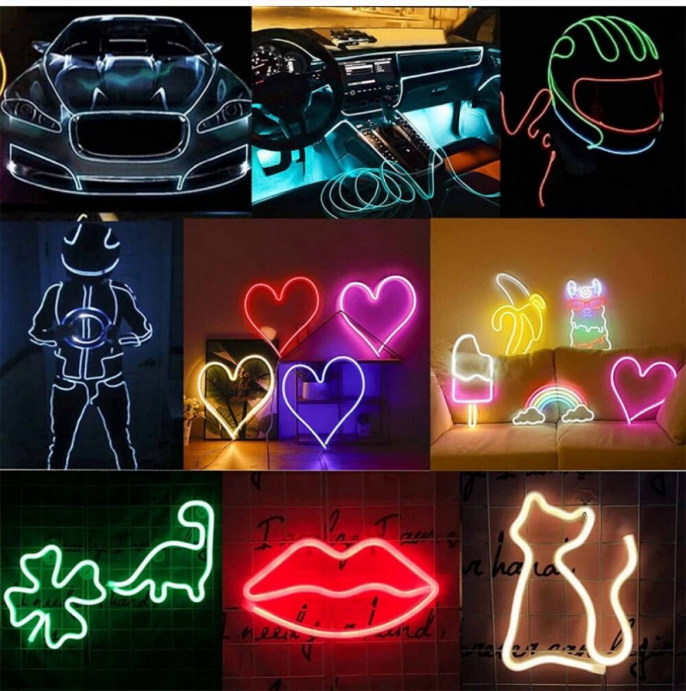 OneLED Autós LED szál, vágható LED fény,Szivargyújtós Töltésű 3m (Jégkék) - BShopy