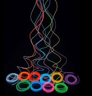 OneLED Autós LED szál, vágható LED fény,Szivargyújtós Töltésű 3m (Jégkék) - BShopy