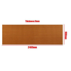 Öntapadós EVA Hajópadló Burkolólap 2400x900x6 mm - Világosbarna Teak Minta, Csúszásmentes, Vízálló - BShopy
