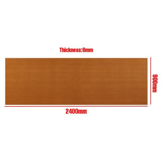 Öntapadós EVA Hajópadló Burkolólap 2400x900x6 mm - Világosbarna Teak Minta, Csúszásmentes, Vízálló - BShopy