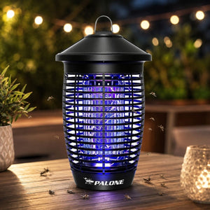 PALONE LT806 Elektromos Rovarcsapda UV Fénnyel - Szúnyogirtó Lámpa, 20W, 4500V, IPX4, 100 m²-BShopy