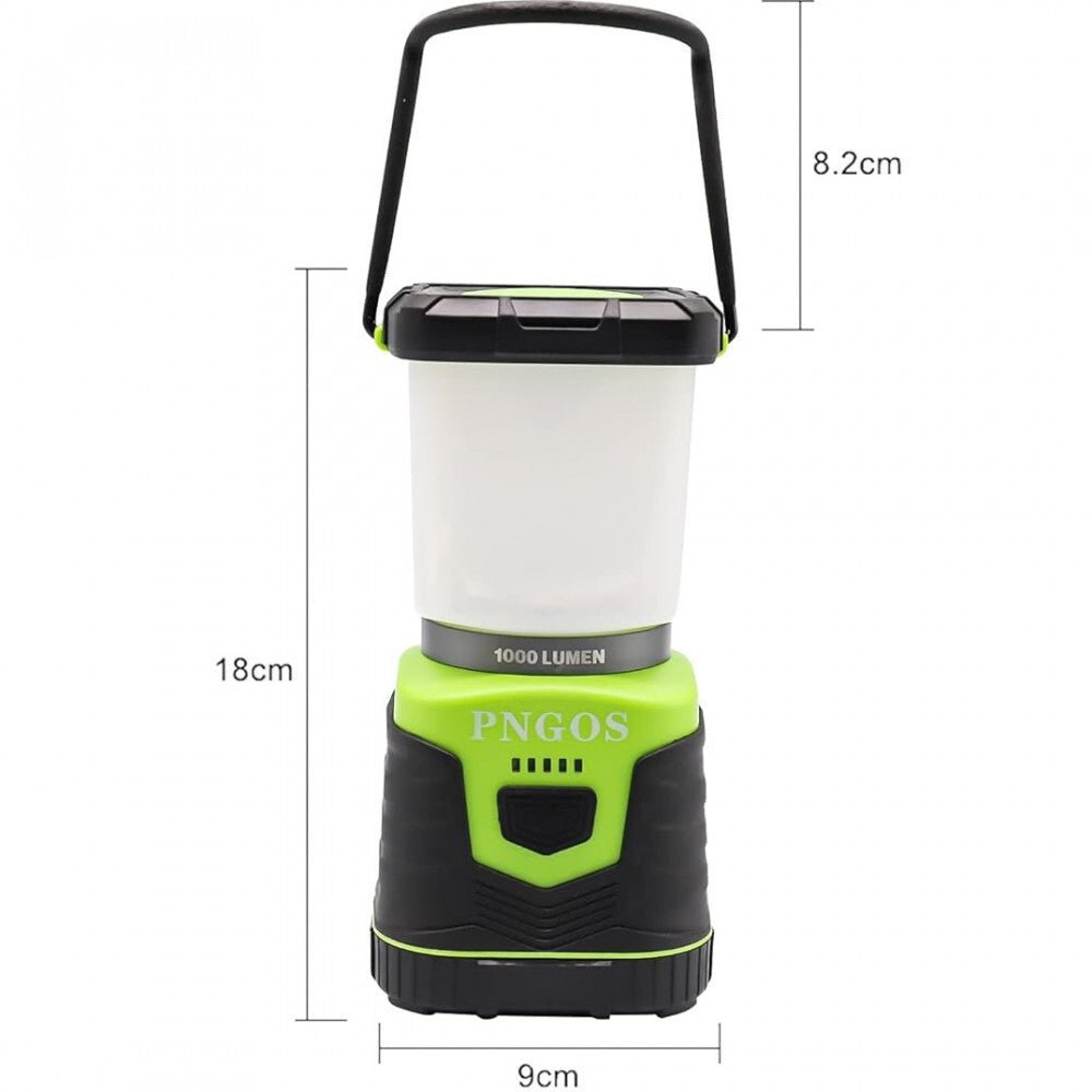 Pngos Zöld LED Hordozható Kempinglámpa Akkumulátorral - 10 LED - BShopy