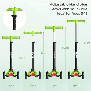 SEJOY 3 Kerekű Gyermek Roller – Állítható Kormánnyal, Hátsó Lábfékkel-BShopy