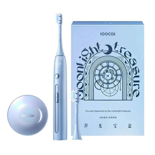 Soocas X3 Pro Elektromos Fogkefe – Érzékeny Fogakra is, UV Tok +1 Cserefej - Kék - BShopy6970237663856_0