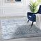 120 x 170 cm albastru cu flori