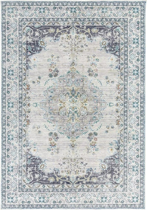 Taleta Szürke-Kék Vintage Stílusú Beltéri Padlószőnyeg - 160 x 230 cm, Tartós és Dekoratív-BShopy