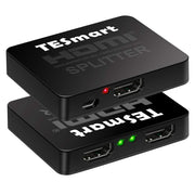 Splitter HDMI TESmart 1x2 – 4K@30Hz Ultra HD, distribuitor HDMI pentru TV și consolă
