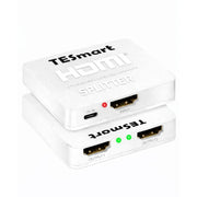 TESmart Distribuitor HDMI 1x2 – 4K@60Hz HDMI 2.0, afișare oglindă – Alb
