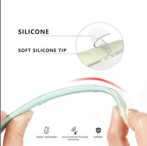 TheToddly Szilikon Etetőkanál Szett Csecsemőknek - 4 db, Narancssárga, Kék, Rózsaszín, Zöld - BShopy