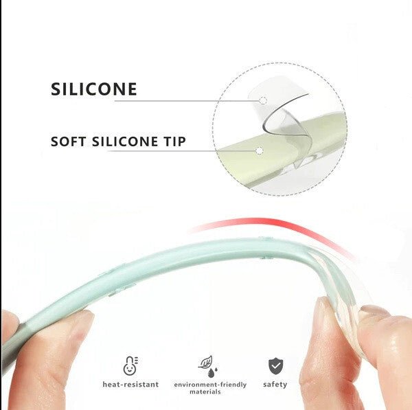 TheToddly Szilikon Etetőkanál Szett Csecsemőknek - 4 db, Narancssárga, Kék, Rózsaszín, Zöld - BShopy