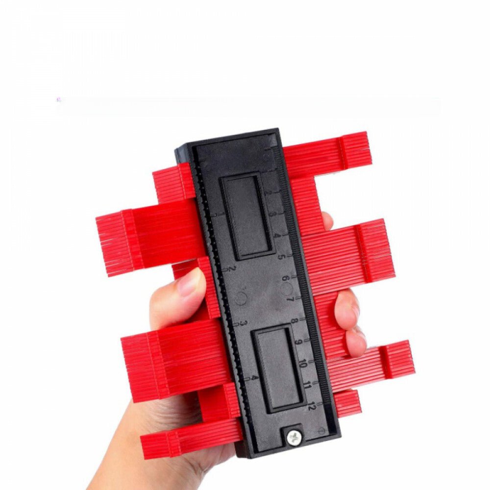 Willingood Kontúrvágó Sablon Piros - Precíz Mérőeszköz Barkácsoláshoz és DIY Projektekhez - BShopy