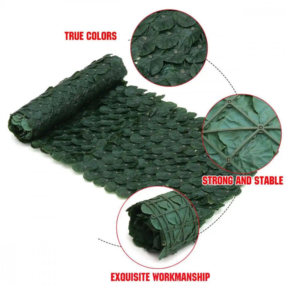 Zöld Mesterséges Borostyánlevél Növényfal 300x50cm - BShopy