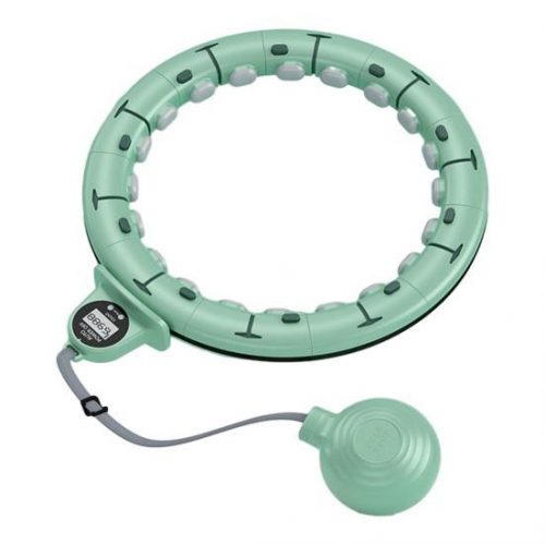 BLux Shaper Fitness Hula Hoop - Cu bilă gravitațională (reglabilă 65-110 cm, verde)