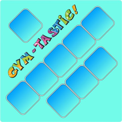 Gym-Tastic Mouse Pad 28x28cm (albastru)