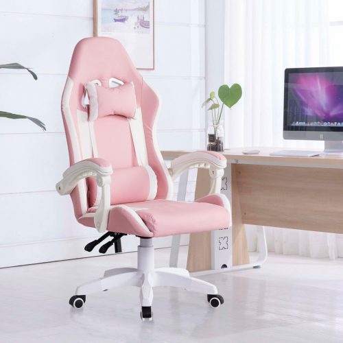 Scaun Gamer Roz Ofcasa