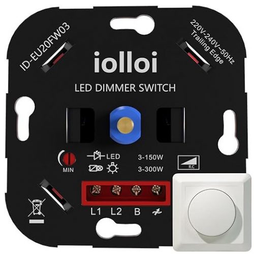 Iolloi Rotativ, Dimmer Incorporat pentru LED-uri reglabile 150W