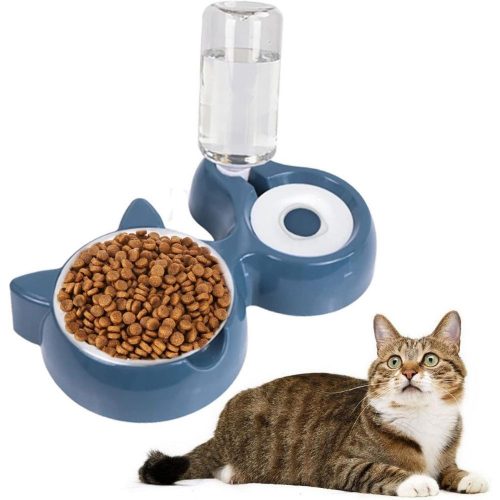 Bol de hrănire pentru pisici Zonsuse cu distribuitor automat de apă