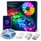 Teckin SL08 Rezistent la apă, controlat individual, RGB inteligent, bandă LED de iluminat 5m