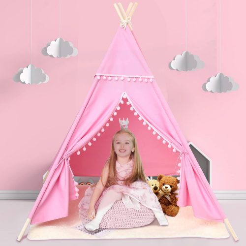 Cort pentru copii Teepee (roz)