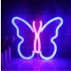 Iluminare LED Neon Wanxing în formă de fluture 23x19cm