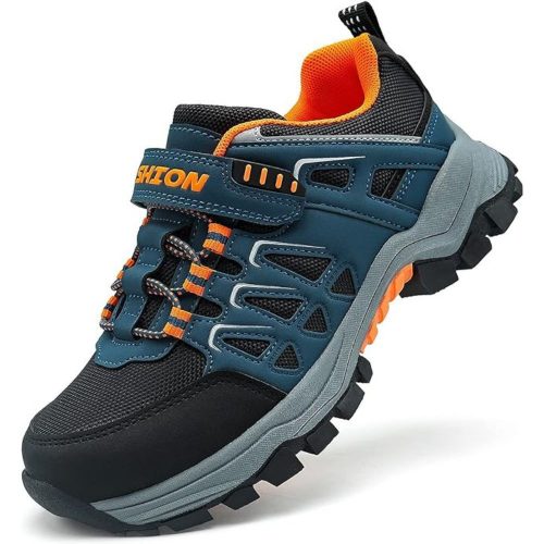Pantofi de drumeție ASHION pentru copii mărimea 33 (albastru-portocaliu)