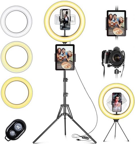 Daphomeu 25 cm Selfie Ringlight cu Stand și Suport Telefon